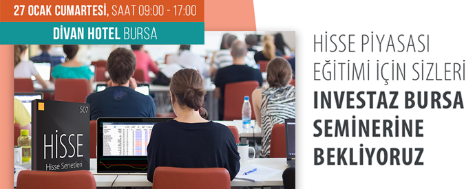 InvestAZ Bursa Semineri Hisse Piyasası Eğitimi’ne bekliyoruz