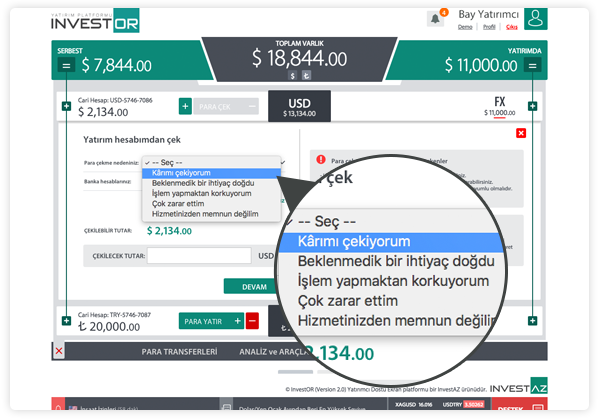 İlkyarı Para Yatırma Ve Çekme İşlemi Detayları